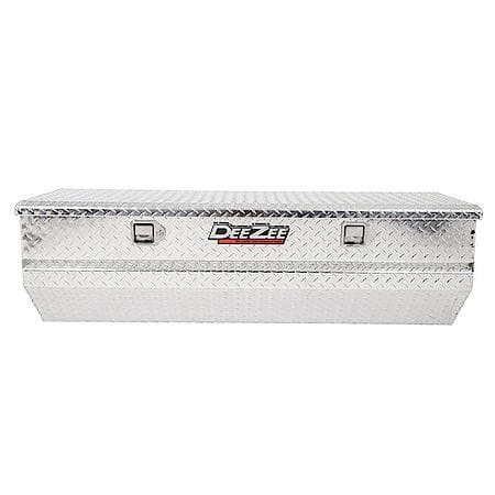Chest, Single Lid, Diamond Tread, Silver, Aluminum, 56" L X 19" W X 16" H