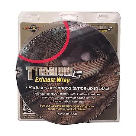 Titanium Exhaust Wrap, 2 Inches X 50 Feet, Handles 1800 Deg. Direct