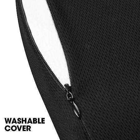 AutoCraft Car & SUV & Truck Seat Cushion, Black & Gel Polyester & Memory Foam, 1PK, Cooling, Sweat Absorbent