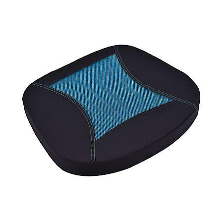 AutoCraft Car & SUV & Truck Seat Cushion, Black & Gel Polyester & Memory Foam, 1PK, Cooling, Sweat Absorbent