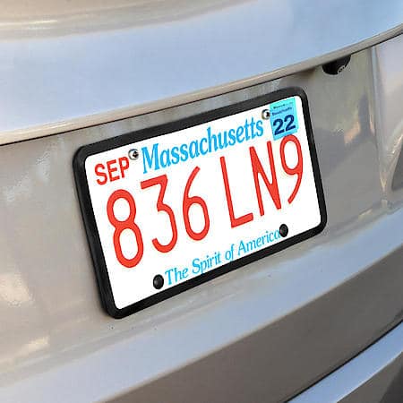 License Plate Frame - Black Silicone