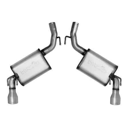 Ultra Flo Exhaust System Kit Intermediate Pipes, Mufflers, Clamps