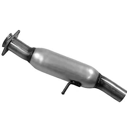 Exhaust Resonator and Pipe Assembly 2 Bolt Loose Flange Inlet  2.5 Inch Outlet OD