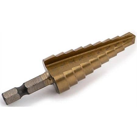 Titanium Step Drill Bit,  1/4,  3/4