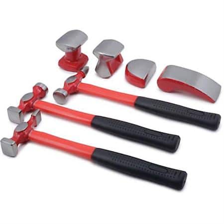 7-Pc Auto Body Hammer Set With Thre