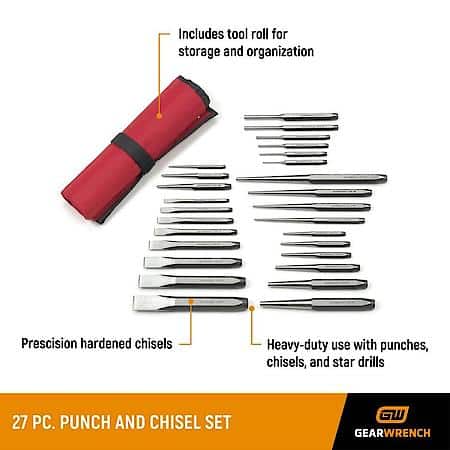 27 Piece Punch And Chisel Set