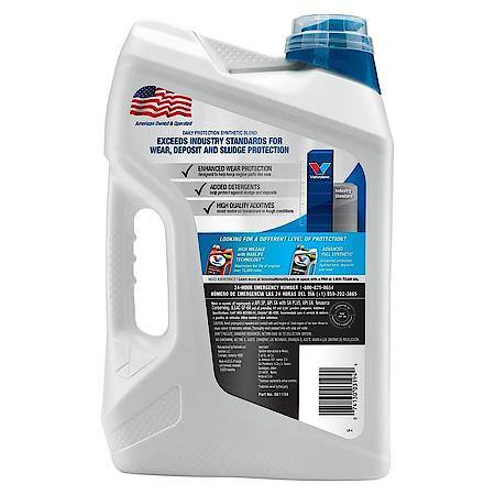 Daily Protection 5W-20 Synthetic Blend Motor Oil, Supports Fuel Efficiency, 5 Quart