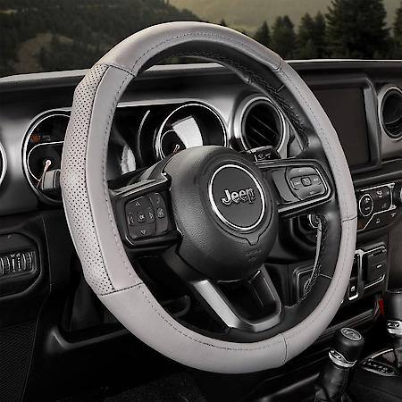 Alpena Grey Freedom Truck and SUV Steering Wheel Cover