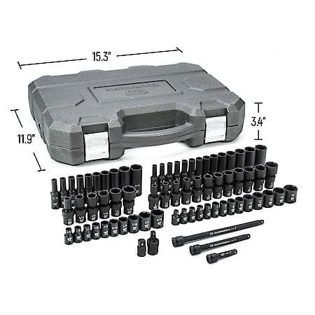 71 Piece 1/4" Drive Standard & Deep Universal Impact Sae/Metric Socket Set