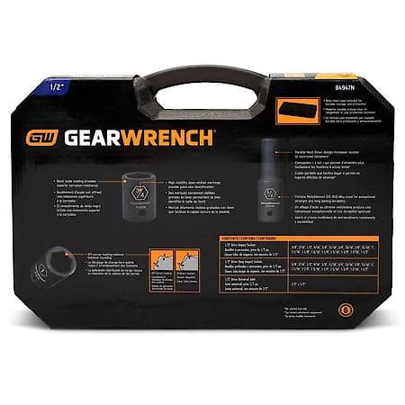 39 Piece 1/2" Drive 6 Point Standard & Deep Impact Saeá