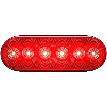 6" Red Recess Mount Stop/Turn/Tail Light, PL-3 Connection