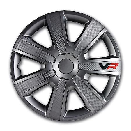 15" Vr Carbon - Gunmetal Wheel Cover Kit (4-Pack)