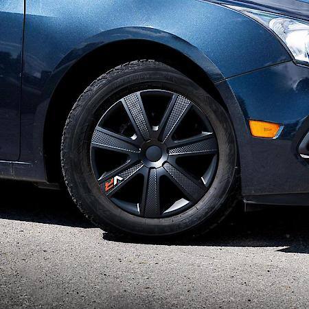 16" Vr Carbon Black Wheel Covers ┐ Precision-Moulded Performance Look
