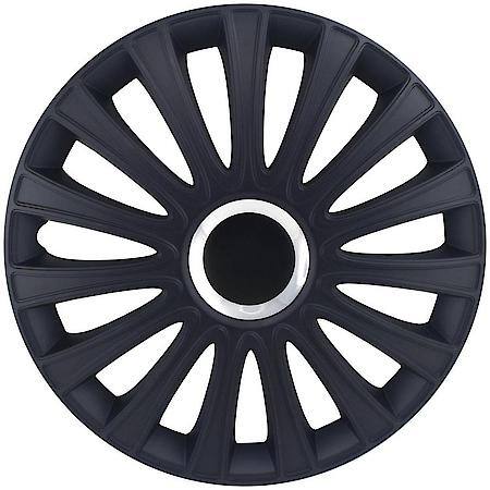 Le Mans Matte Black Wheel Cover Kit (4 pack) - 17 Inch
