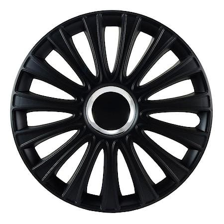 Le Mans Matte Black Wheel Cover Kit (4 pack) - 17 Inch