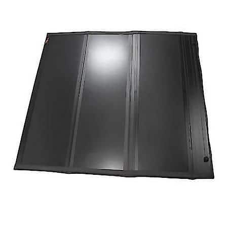 Hard Tri Fold, Non-Lockable, Black, Aluminum, With Carpeted Under Panels