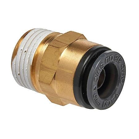 Straight Male Connector 3/8 Tube X 3/8 N Point (2)