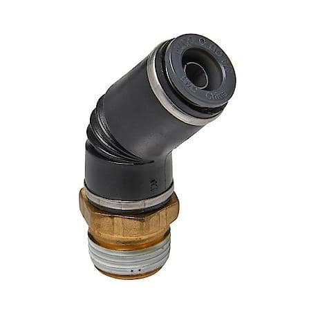 45 Degree Swivel Male Elbow 3/8 Tube X 3/8 N Point (2)