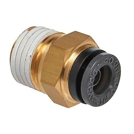 Straight Male Connector 1/4 Tube X 1/4 N Point (2)