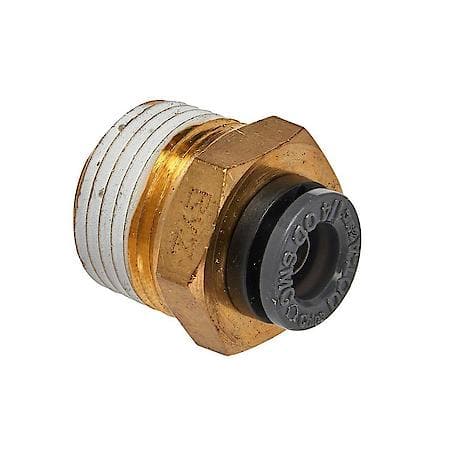 Straight Male Connector 1/4 Tube X 3/8 N Point (2)