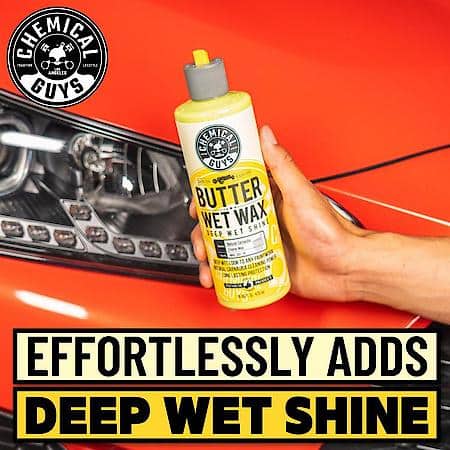 Butter Wet Wax : Deep Wet Shine, Refined natural carnauba cleanses paint, 16 oz.