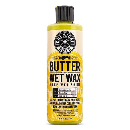 Butter Wet Wax : Deep Wet Shine, Refined natural carnauba cleanses paint, 16 oz.