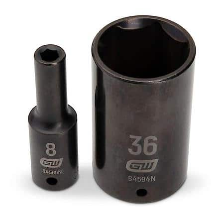 29 Piece 1/2" Drive 6 Point Deep Impact Metric Socket Set