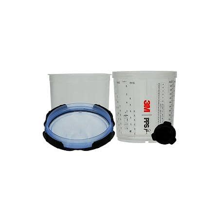 3M(Tm) Pps(Tm) Series 2.0 Spray Cup Sys Kit, 26301, Stndrd 22 Fl Oz, 125U Micron