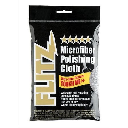 Microfiber Polishing Cloth 16 X 16 Grey- Single