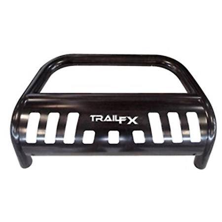 Bull Bar; Black; Steel; 3-1/2 Inch Diameter; With Skid Plate; Use G9018MK To Mount Optional Lighting