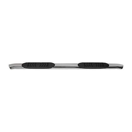 With Step Pads, 5 Inch Oval Bent, Polished, Ss,, Rocker Panel Mount