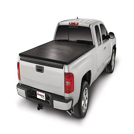 Tonneau Cover, Soft Roll-up, Low Profile, Vinyl, Black, Lock w/ Tailgate
