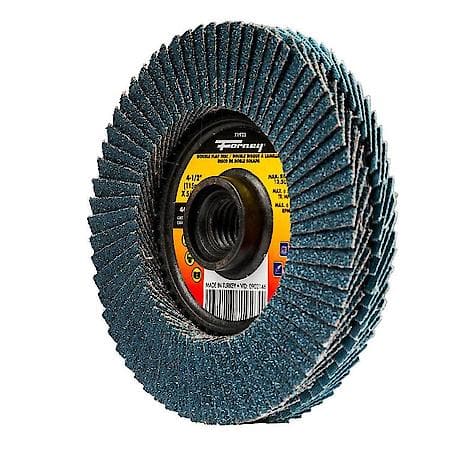 2-Sided Flap Disc, 40/80 Grit - 4-1/2in