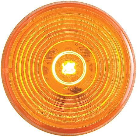 1-LED 2 INCH YELLOW MARKER/CLEARANCE LIGHT KIT WITH GROMMET AND PLUG