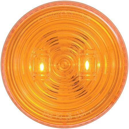 2-LED 2.5 INCH YELLOW MARKER/CLEARANCE LIGHT KIT WITH GROMMET AND PLUG