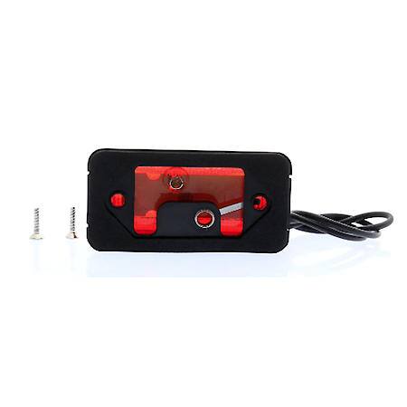 1-LED RED MINI THINLINE MARKER/CLEARANCE LIGHT KIT WITH BASE AND PLUG