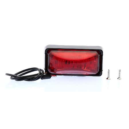 1-LED RED MINI THINLINE MARKER/CLEARANCE LIGHT KIT WITH BASE AND PLUG