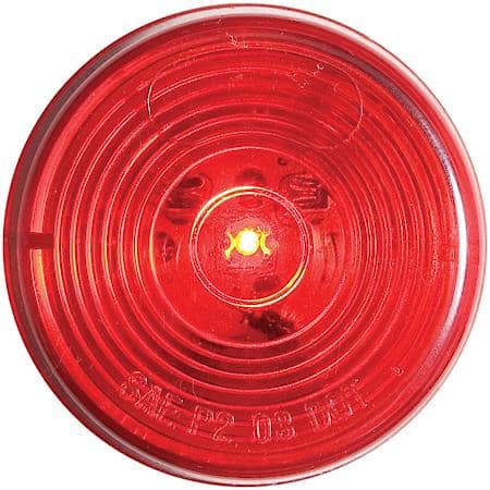 1-LED 2 INCH RED MARKER/CLEARANCE LIGHT KIT WITH GROMMET AND PLUG