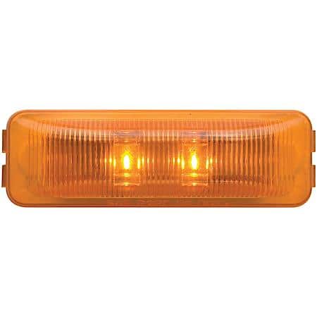 2-LED YELLOW THINLINE MARKER/CLEARANCE LIGHT KIT WITH BRACKET AND PLUG