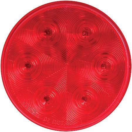 7-LED 4 INCH RED STOP/TURN/TAIL LIGHT KIT WITH GROMMET AND PLUG