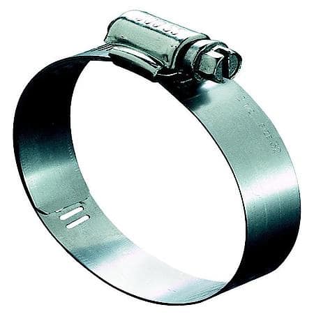 Lined Hose Clamp - Size 24 - All Stainless Steel Compnents, 9/16" Band - Lined clamps are designed for use with silicone rubber and other soft hose applications (Sold by each)