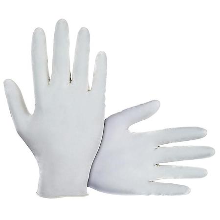 Latex Disposable Glove, Powder, Size Large, Pack of 10