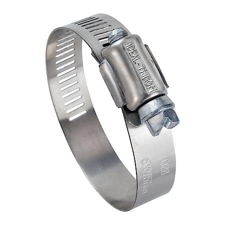Hose Clamp - Part Stainless - Type F - 1/2" Bandwidth - Size 20 - Carded