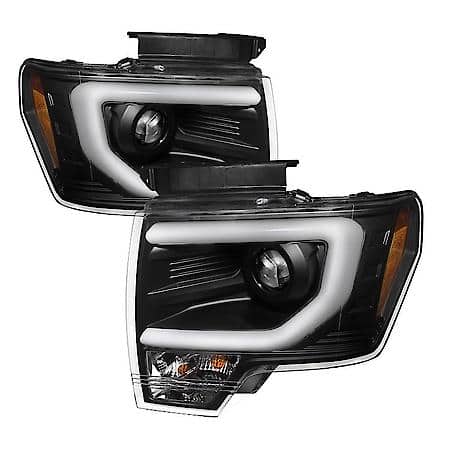 ( Spyder ) Ford F150 09-14 Projector Headlights-Halogen Model Only ( Not Compatible)