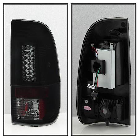 ( Spyder ) Ford Super Duty F-250/F-350/F-450 08-16 LED Tail Lights-Black Smoke
