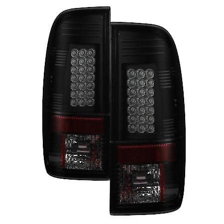 ( Spyder ) Ford Super Duty F-250/F-350/F-450 08-16 LED Tail Lights-Black Smoke