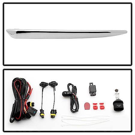 Halogen Bulb, OE Size/ Shape, Clear Lens, Chrome Plated Housing And Trim Cover