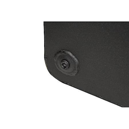 40 Gallon Capacity, Narrow Rectangle Shape, 9.7"L X 56"W X 19"H, Black Steel