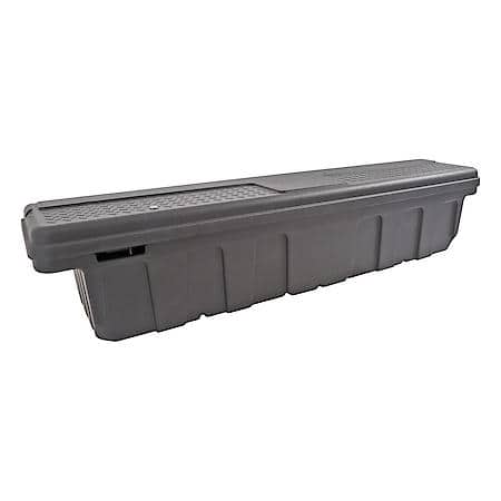 Crossover, Single Lid, Black Poly Plastic, 63" W X 14.75" L X 14.37" H