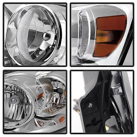 (Oe) Dodge Ram 1500 06-08/Ram 2500/3500 06-09 Amber Crystal Headlights-Chrome